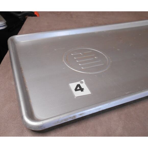 Antique HILL Aluminum Deli Case Display Tray # 4 30" X 10.5" Butcher Bakery - Picture 4 of 10